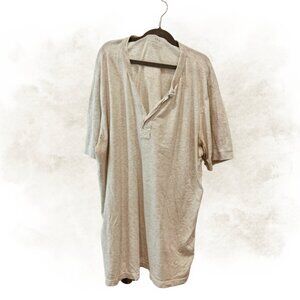 Save Khaki United Men's Short Sleeve Henley Size XL